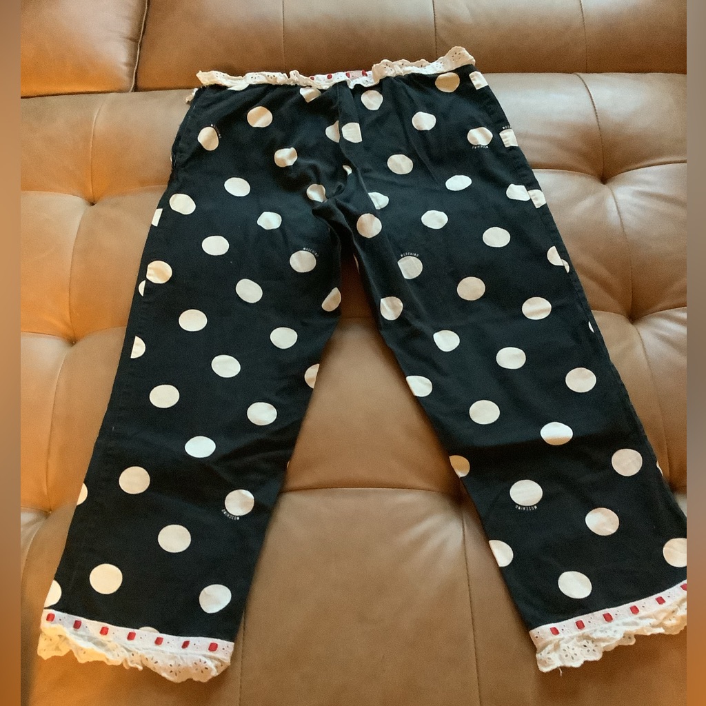 Moschino Kids Size 10-12 Cotton Pants.